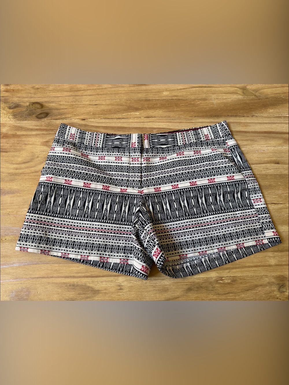 Women’s Dalia Black, White & Red Shorts